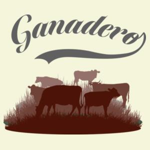 Playera Ganadero rojo-gris Diseño