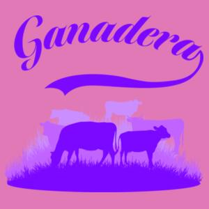 Playera Ganadera moradito Diseño