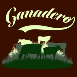 Playera Ganadero cremita Diseño