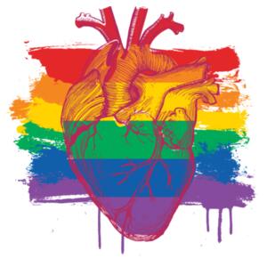 Pride heart crop top Diseño